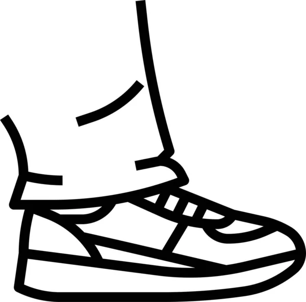 Schoenen Schoeisel Mode Icoon — Stockvector