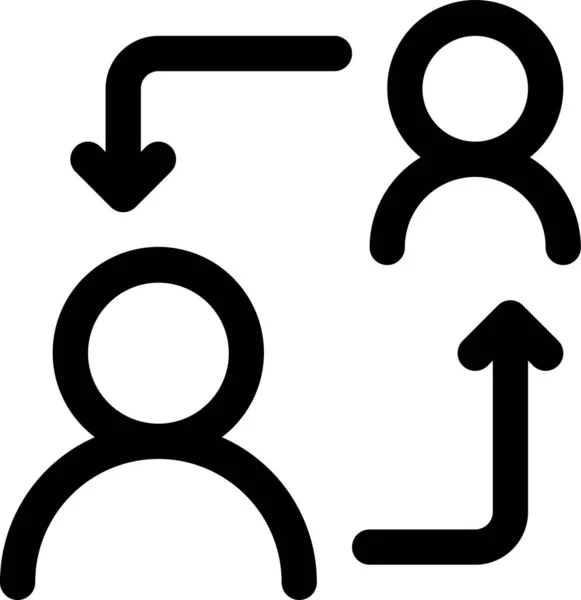 Loopbaanwissel Pictogram — Stockvector