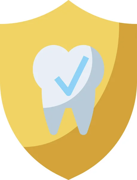 Icono Dentista Dental Transparente Estilo Plano — Vector de stock