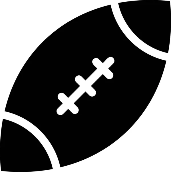 Ball Game Play Icon Solid Style — 스톡 벡터