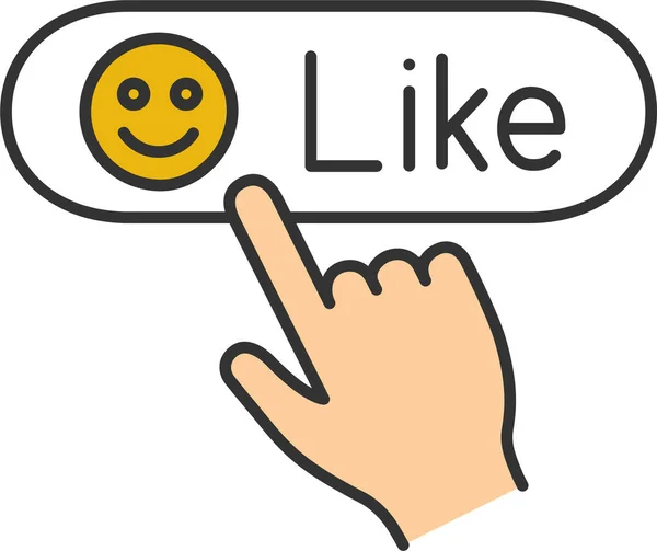 Commentaire Emoji Icône Emoticon Dans Style Contour Rempli — Image vectorielle