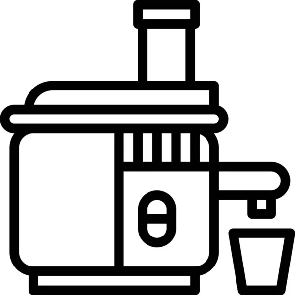 Juicer Furniture Household Icon — Stock Vector