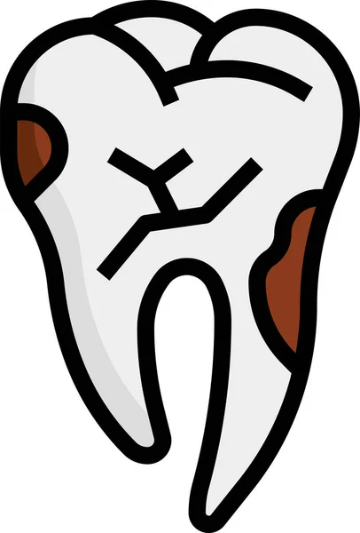 Diş Macunu Diş Simgesi — Stok Vektör