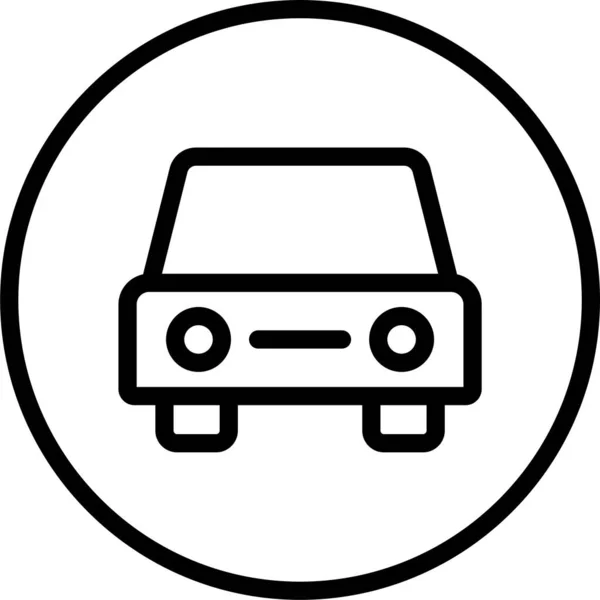 Coche Vehículo Signo Icono — Vector de stock