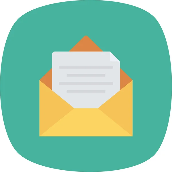 Icône Message Lettre Email Dans Style Plat — Image vectorielle