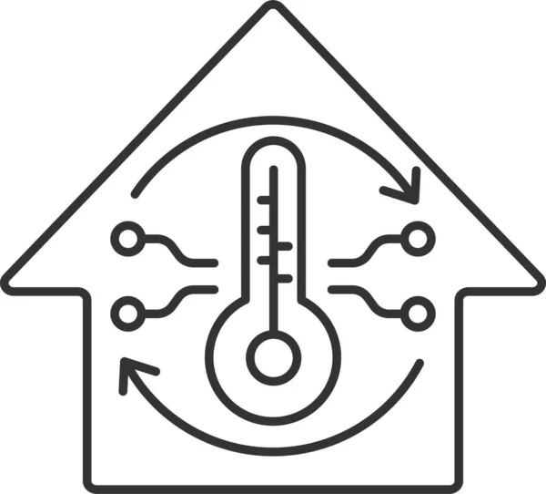 Ikona Klimatizace Centrální Klimatizace Ikona Klimatizace — Stockový vektor