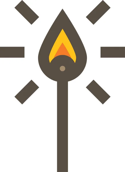 Иконка Зажигалки Стиле Заполненного Контура — стоковый вектор