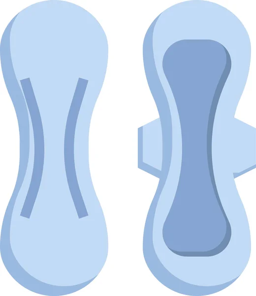 Icono Menstruación Almohadilla Sanitaria — Vector de stock