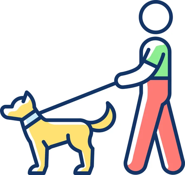 Animal Cuidado Perro Compañero Icono — Vector de stock