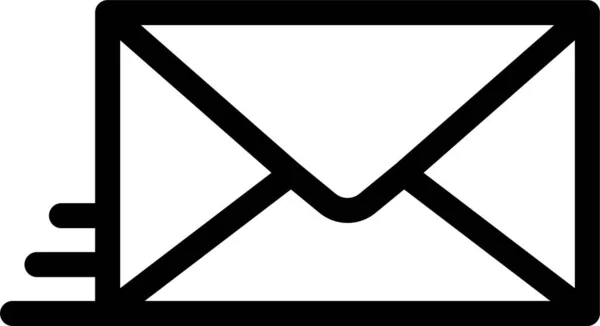 Иконка Электронной Почты Обтекаемом Стиле — стоковый вектор