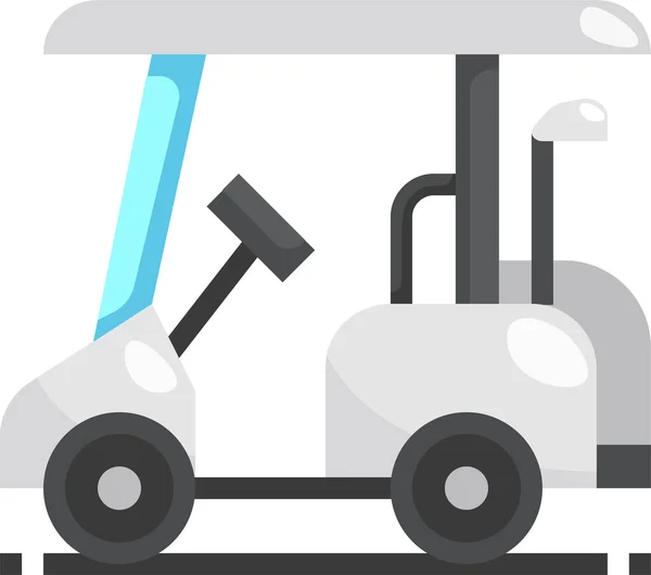 Golf Elements Cart Icon — Stock Vector