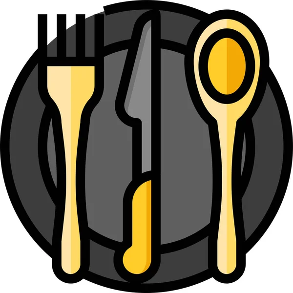 Dinner Food Knife Icon — Stock Vector