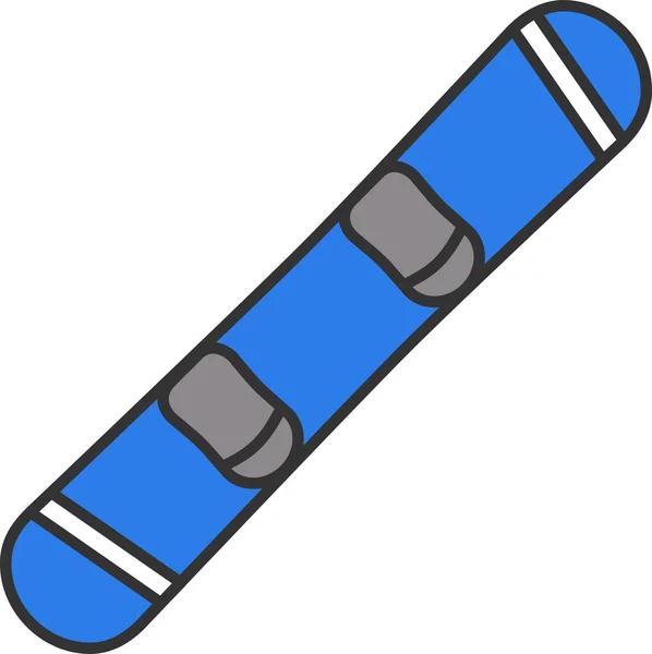 Activity Board Schnee Symbol Ausgefüllten Outline Stil — Stockvektor