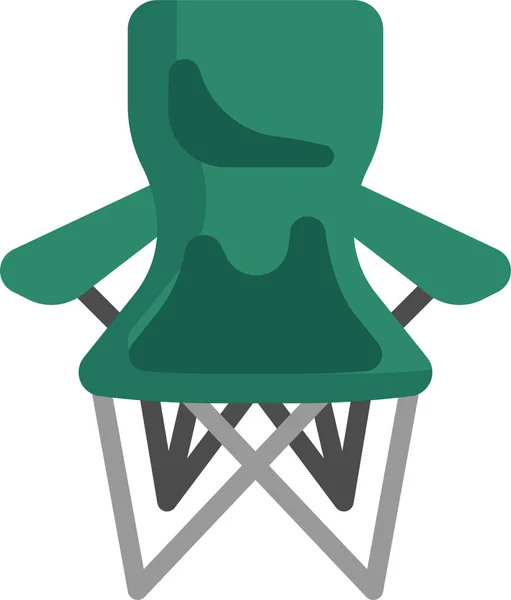 Camping Chair Camp Icon — Stock Vector