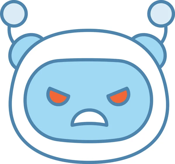 Bot Irritado Ícone Chatbot Categoria Avatar —  Vetores de Stock