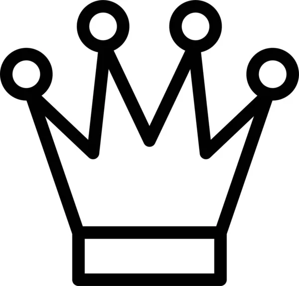 アワードバッジ王冠アイコン概要スタイル — ストックベクタ