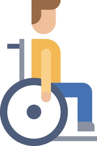 Acceder Icono Discapacidad Accesible Categoría Hospitales Atención Sanitaria — Archivo Imágenes Vectoriales