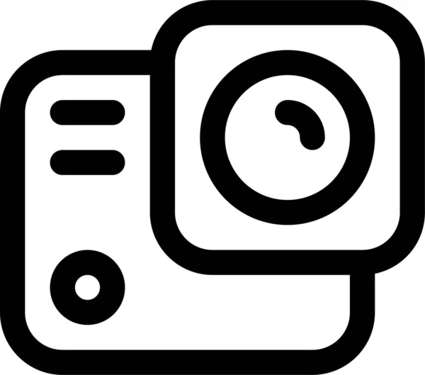 Action Icône Caméra Aventure Dans Catégorie Appareils Électroniques Appareils — Image vectorielle