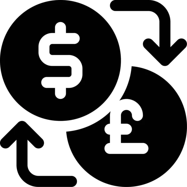Ikona Směnného Kurzu Měny — Stockový vektor