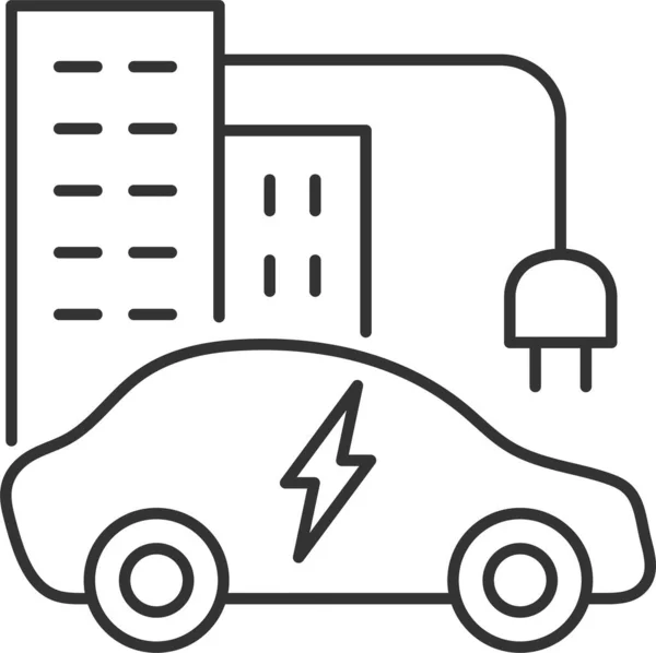 Bil Batteri Energi Ikon — Stock vektor