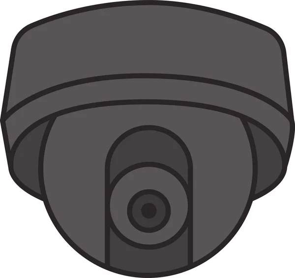 Zabezpečit Ikonu Zabezpečení Fotoaparátu Vyplněném Stylu — Stockový vektor
