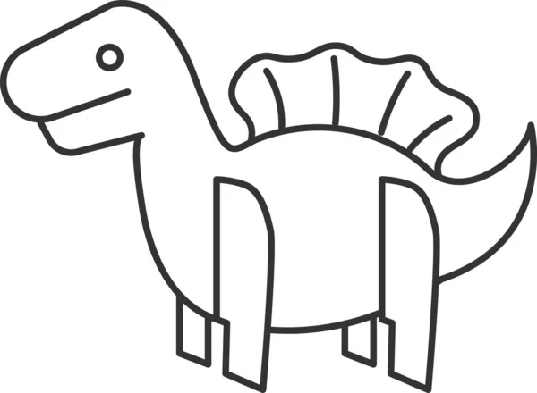 3Dパズル3Dパズルアイコン恐竜のアイコン — ストックベクタ