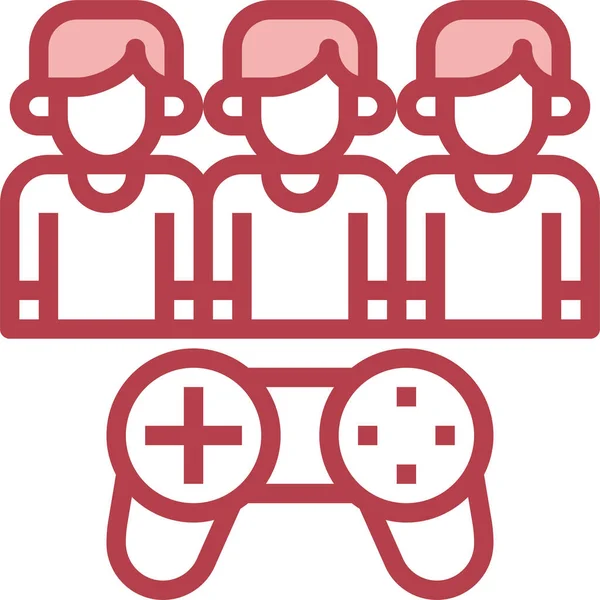 Esport Spel Joystick Ikon Spel Spel Kategori — Stock vektor