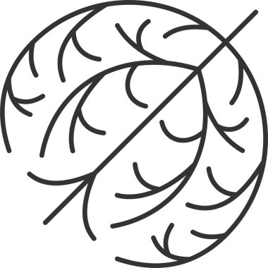tumbleweed desert bush icon in outline style clipart