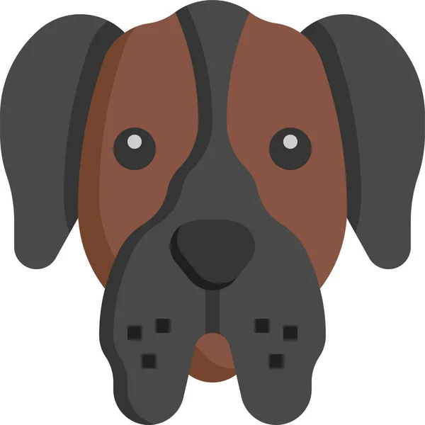 Große Dog Dogs Ikone — Stockvektor