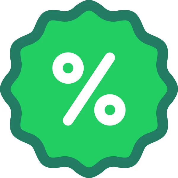 Sale Discount Label Icon — Stock Vector