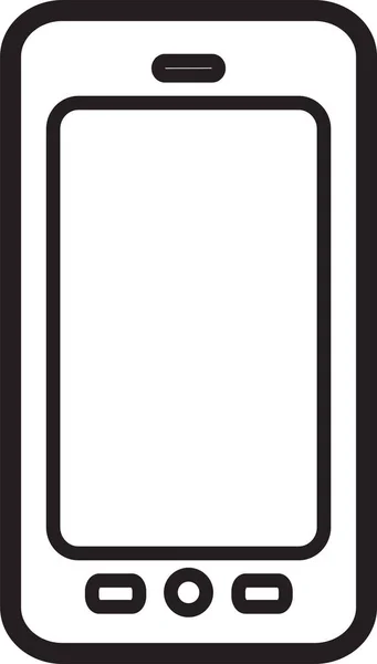 Значок Мобільного Телефону Гаджета Мобільного Телефону Стилі Контурів — стоковий вектор