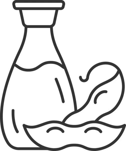 Icône Cuisine Sauce Alimentaire Soja — Image vectorielle