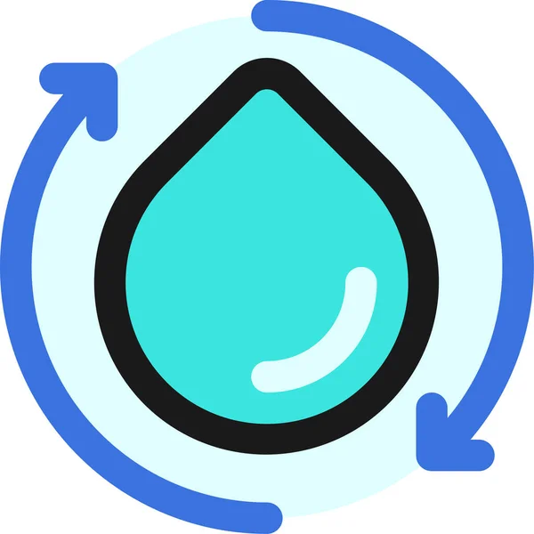 Water Conservation Renewable Icon — Stock Vector