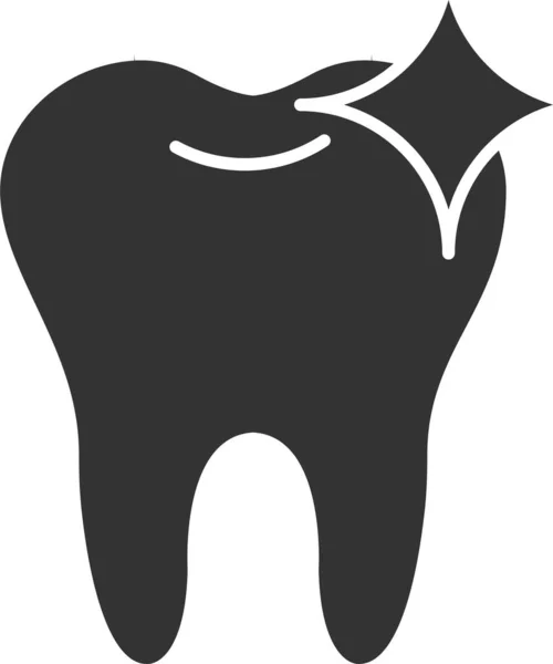 Saúde Dentária Ícone Saudável Estilo Sólido —  Vetores de Stock