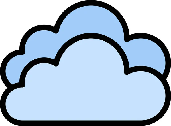 Cloud Cloudy Rain Icon Weather Category — Stock Vector