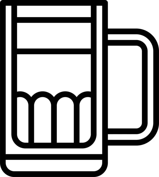 Cerveza Seidel Icono Alcohólico — Vector de stock