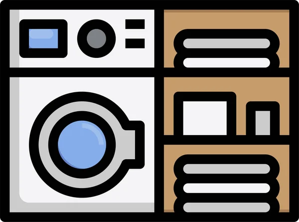 Laundry Room Furniture Icon — Stock Vector