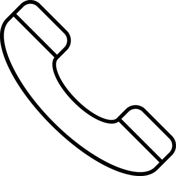 Значок Мультимедійного Телефону Пристрою Стилі Контурів — стоковий вектор