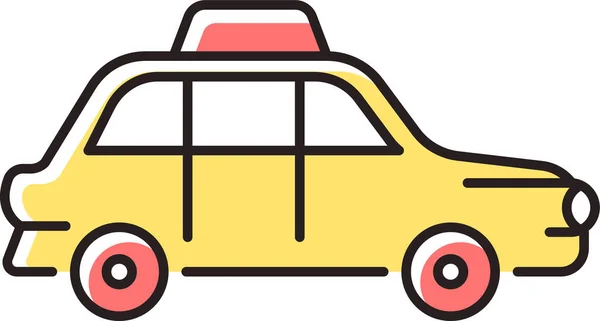 Taksi Taksi Şehir Simgesi — Stok Vektör