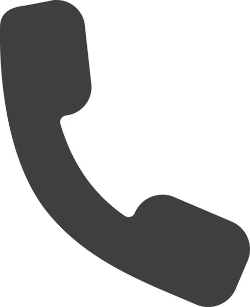 Appel Combiné Hotline Icône Dans Style Solide — Image vectorielle