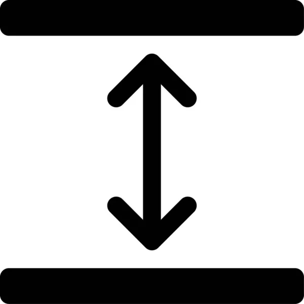 Raumhöhe Boden Symbol — Stockvektor