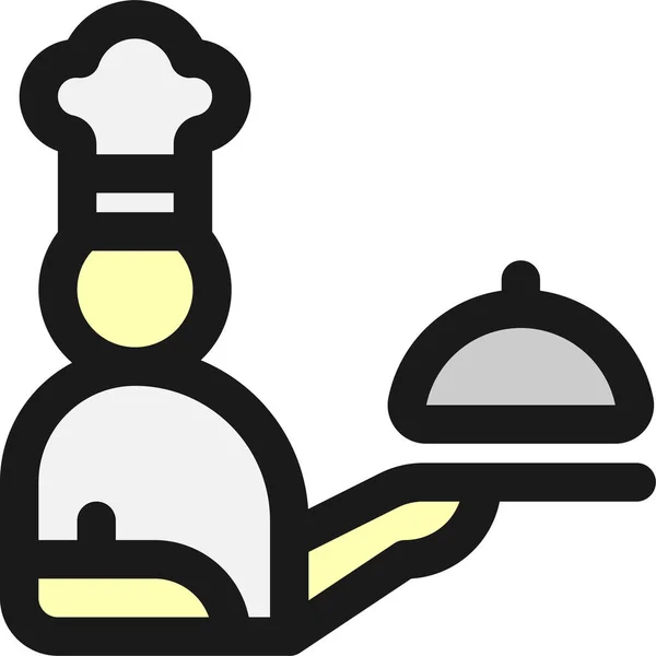 Chef Cook Restaurant Icon — Stock Vector