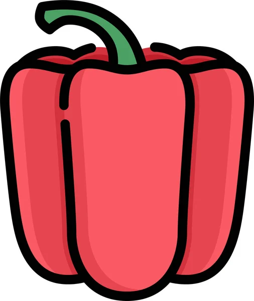 Icono Ingrediente Pimiento — Vector de stock