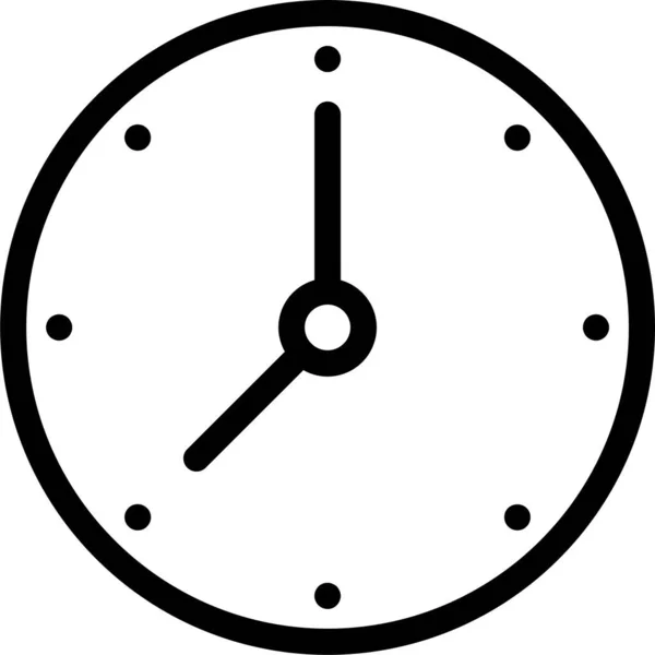 Ícone Cronograma Despertador Estilo Esboço —  Vetores de Stock