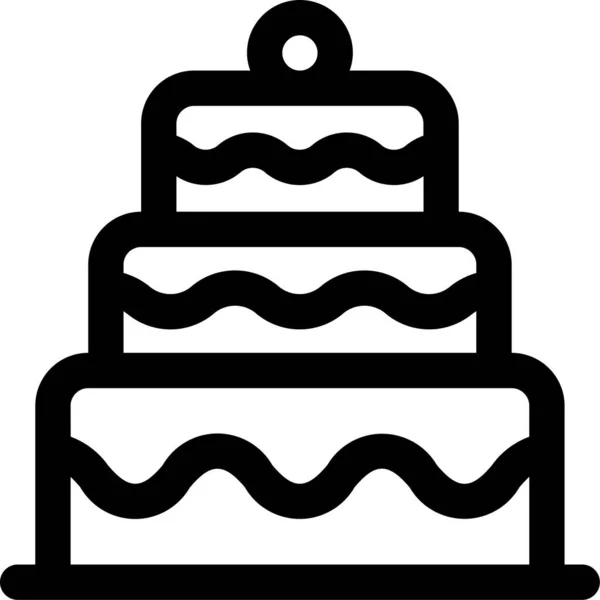 Икона Сладкого Торта — стоковый вектор
