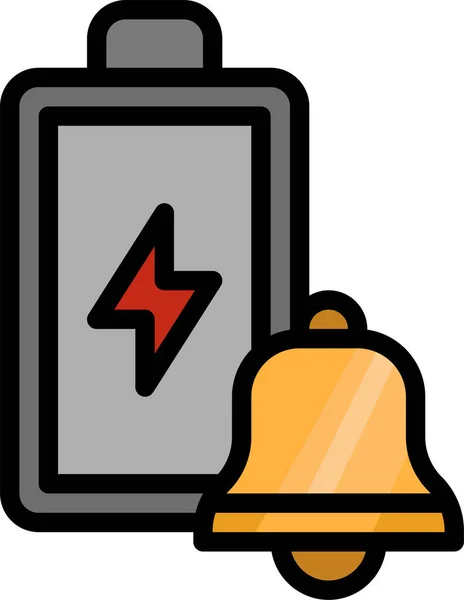 Batería Energía Electrónica Icono — Vector de stock