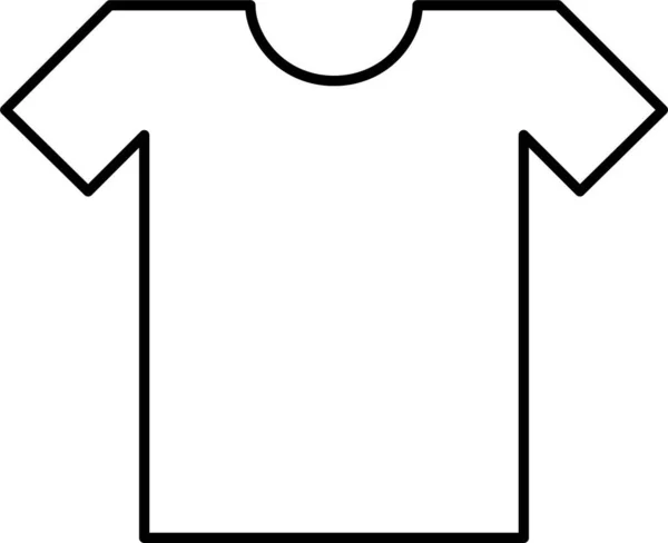 Shirt Slijtage Doek Pictogram — Stockvector