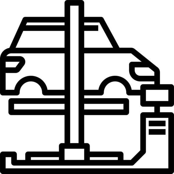 Auto Lift Service Icoon — Stockvector