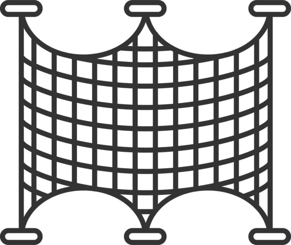 Значок Рибальської Мережі Передач Контурному Стилі — стоковий вектор