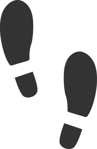 Evidence Foot Footprint Icon Filled Outline Style — Stock Vector